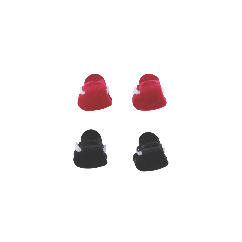 GLAM Hair Accessories for pets heart shape clip - Black & Red