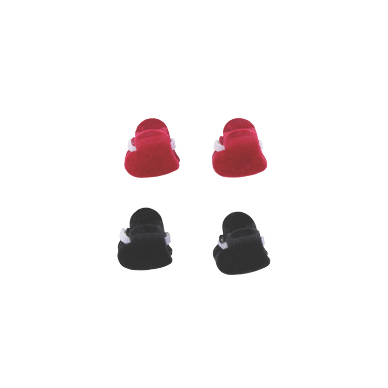 GLAM Hair Accessories for pets heart shape clip - Black & Red