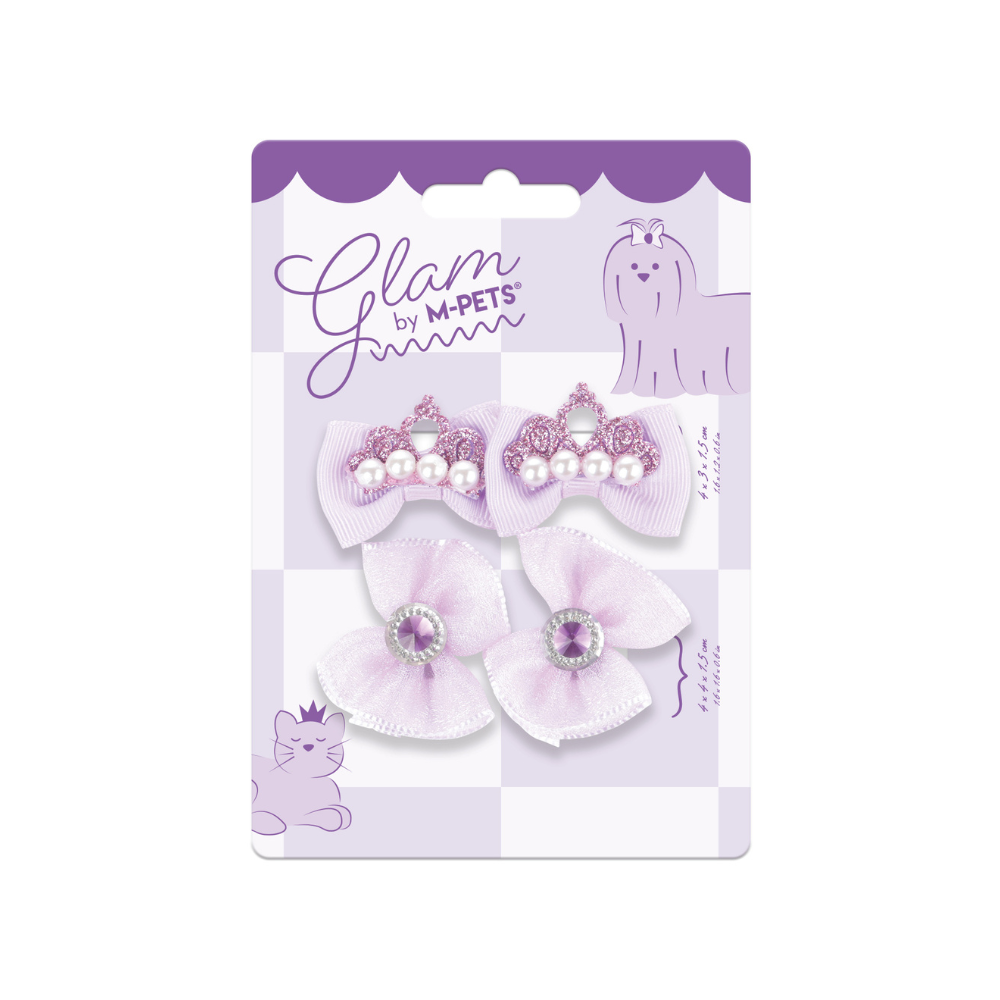 GLAM Hair Accessories for pets rubber band - Purple