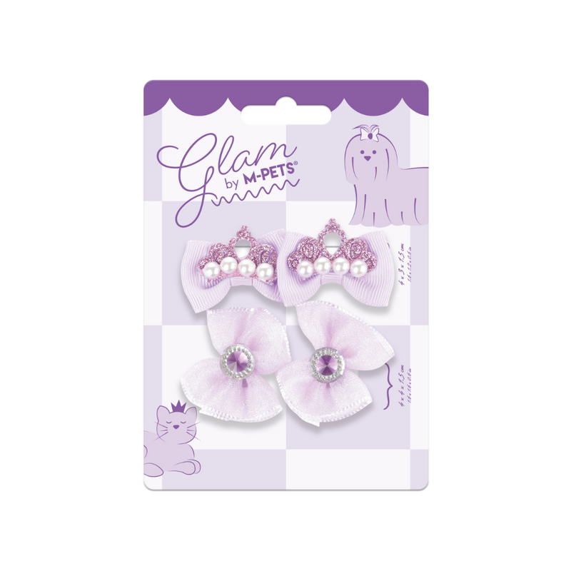 GLAM Hair Accessories for pets rubber band - Purple