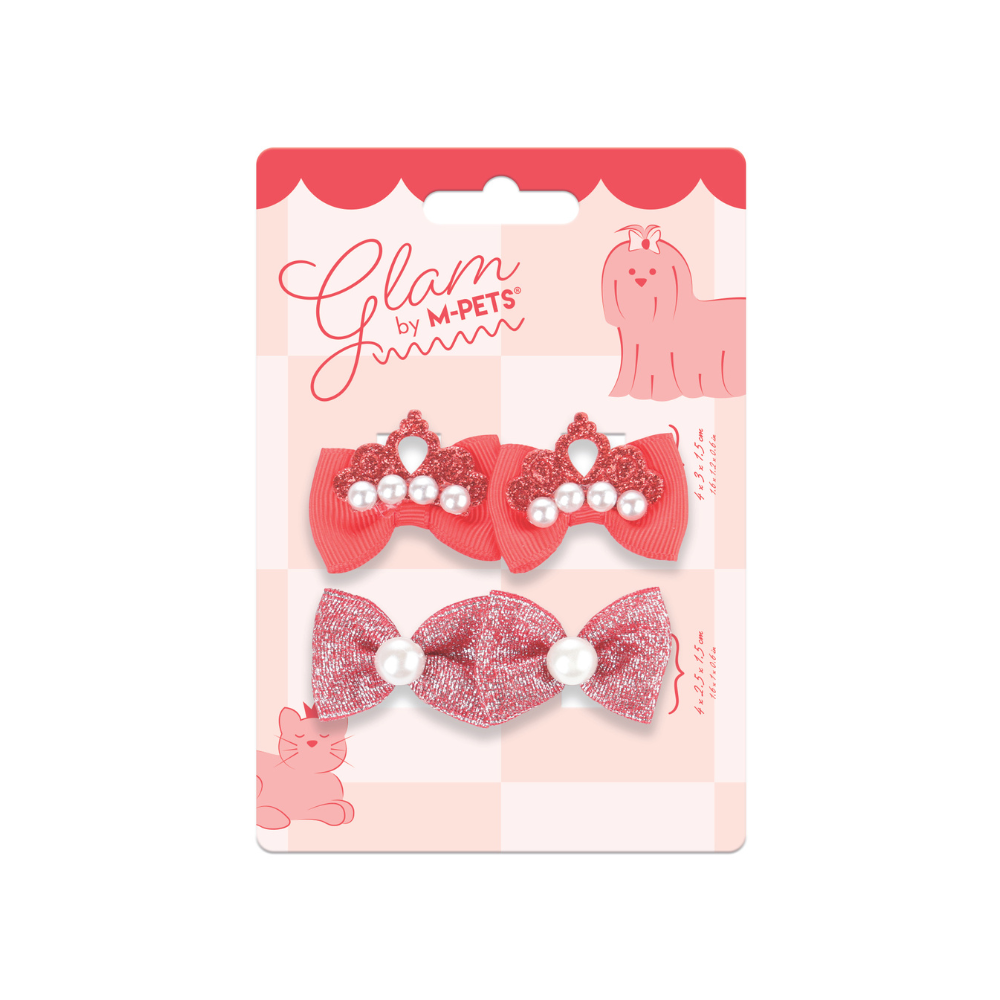 GLAM Hair Accessories for pets rubber band - Red