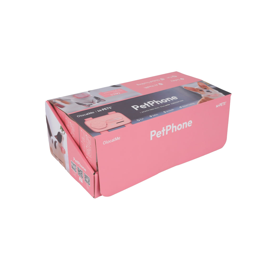 GLocalMe PETPHONE Rose Pink - with display