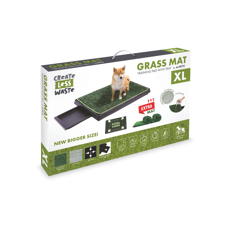 GRASS MAT training pad with tray & extra refill XL