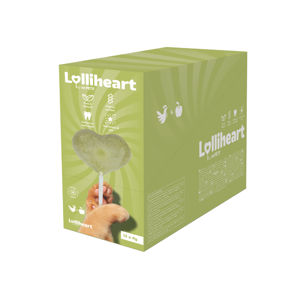 Lolliheart Cat treat Chicken & Apple Display