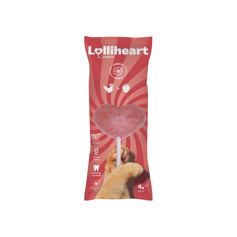 Lolliheart Cat treat Chicken & Strawberry Display