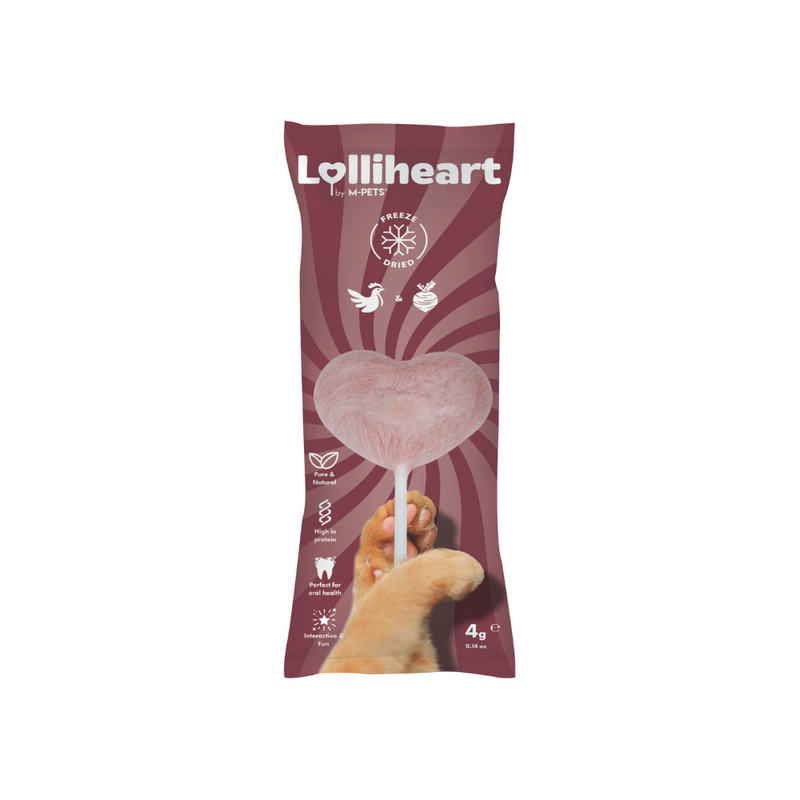 Lolliheart Cat treat Chicken & Betroot Display
