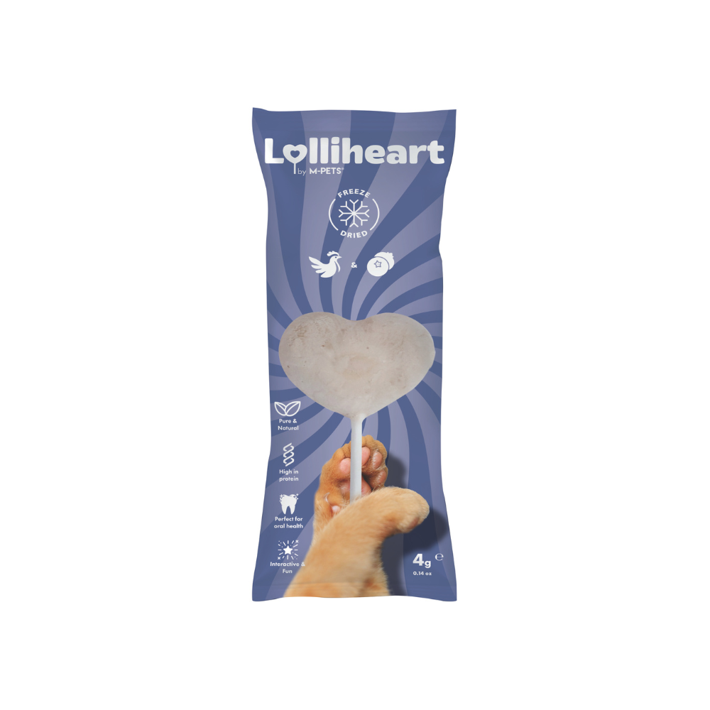 Lolliheart Cat treat Chicken & Blueberry Display