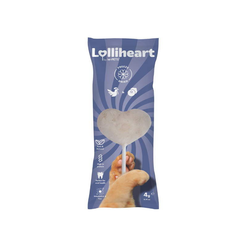 Lolliheart Cat treat Chicken & Blueberry Display