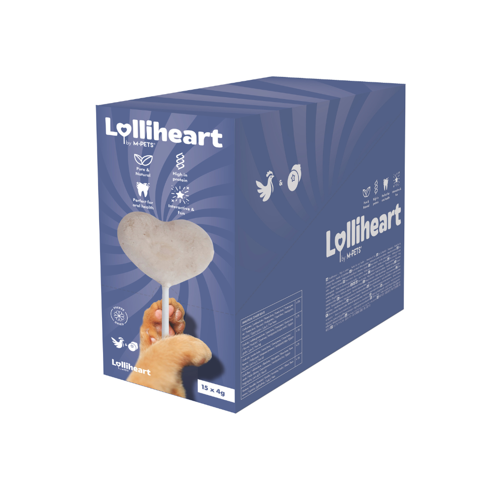 Lolliheart Cat treat Chicken & Blueberry Display