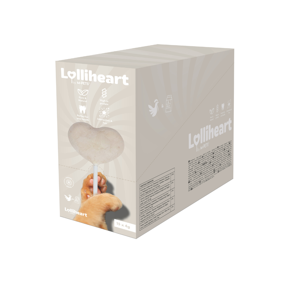 Lolliheart Cat treat Chicken & Milk Display