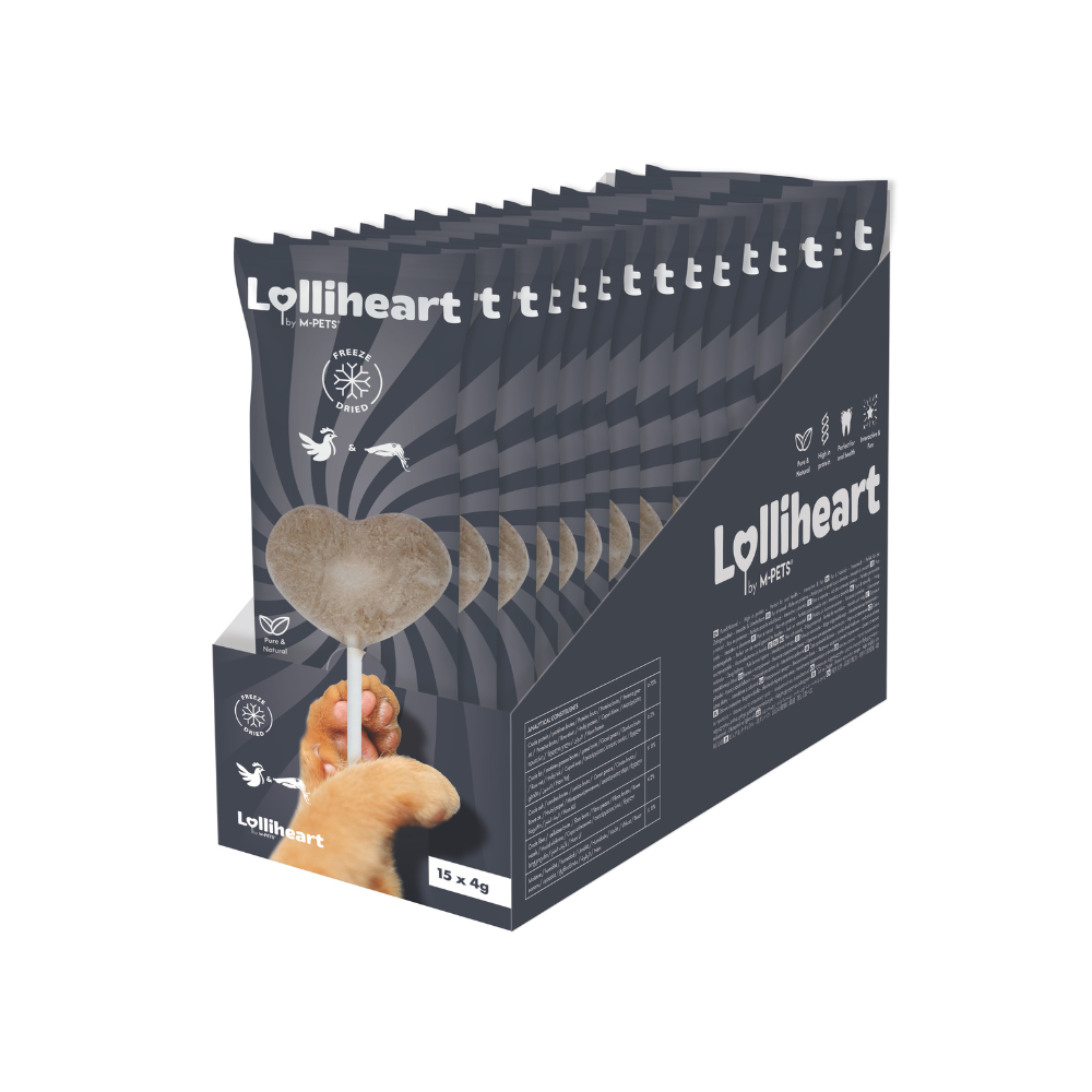 Lolliheart Cat treat Chicken & Cuttle Fish Display