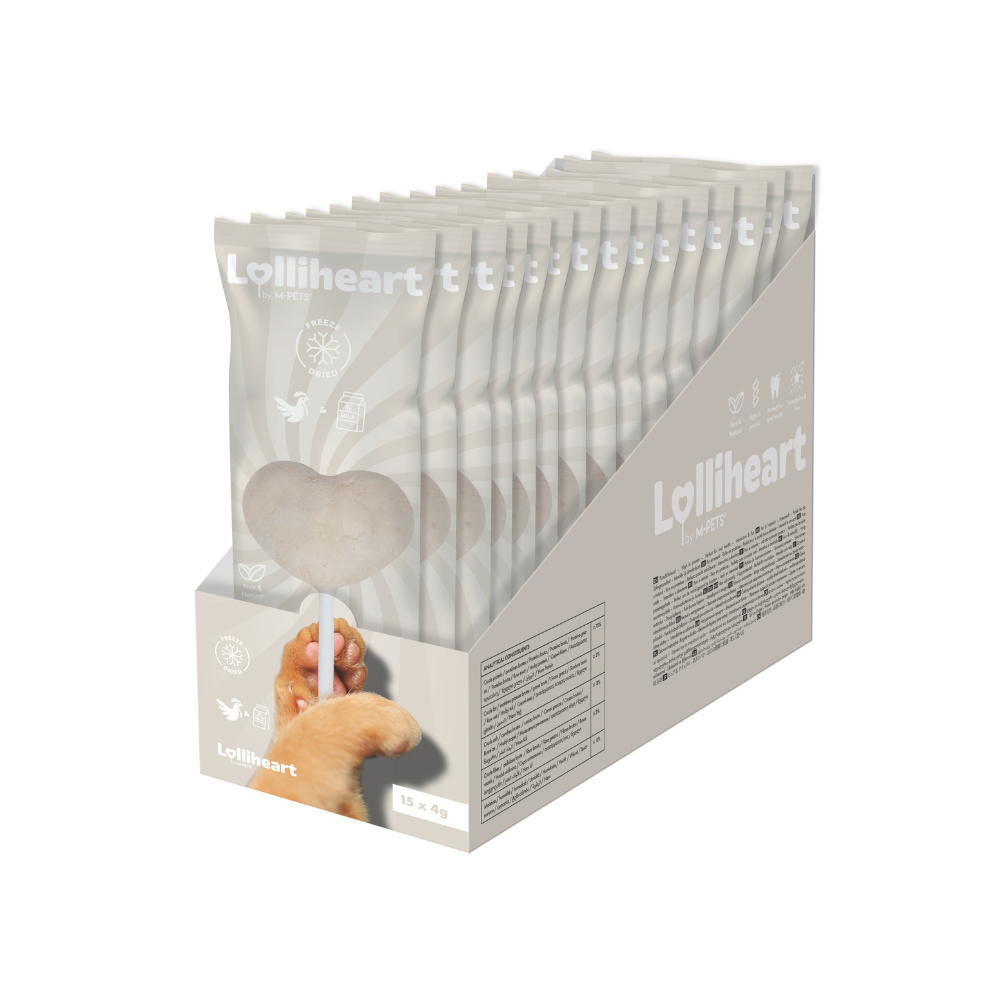 Lolliheart Cat treat Chicken & Milk Display
