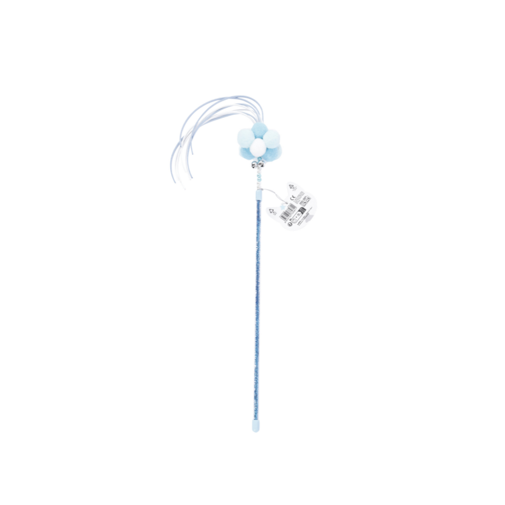 MoonCAT - cat wand Cosmic Fluff Pink/Blue Silver & White