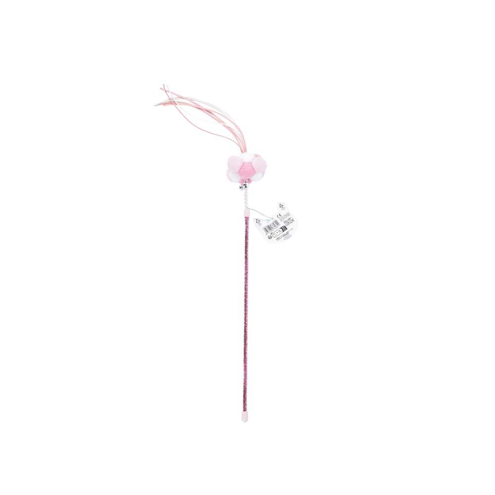 MoonCAT - cat wand Cosmic Fluff Pink/Blue Silver & White