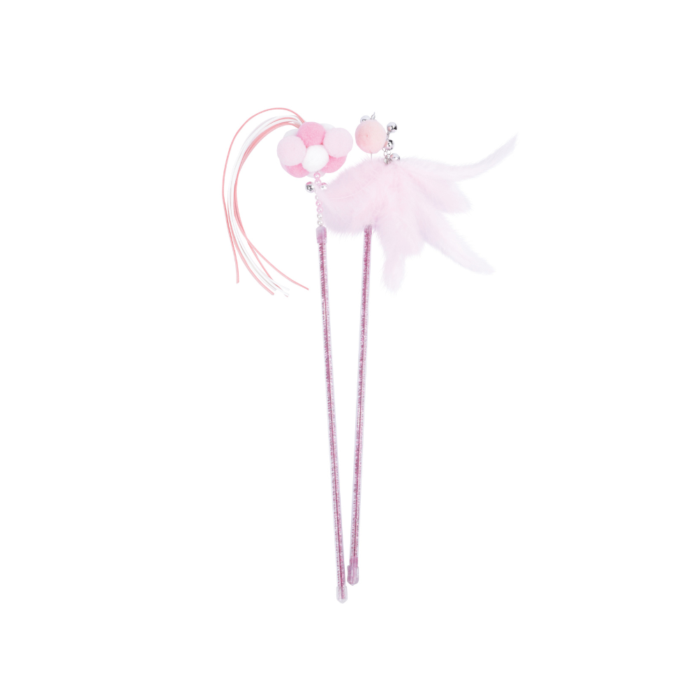 MoonCAT - cat wand set Stellar Plume & Cosmic Fluff - Pink