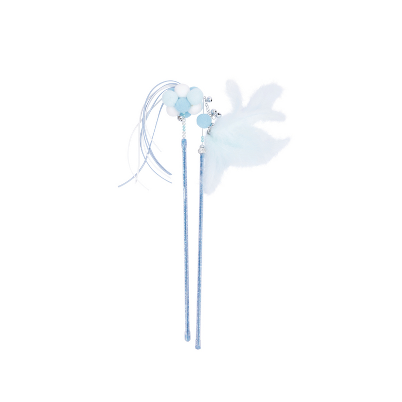 MoonCAT - cat wand set Stellar Plume &Cosmic Fluff - Blue