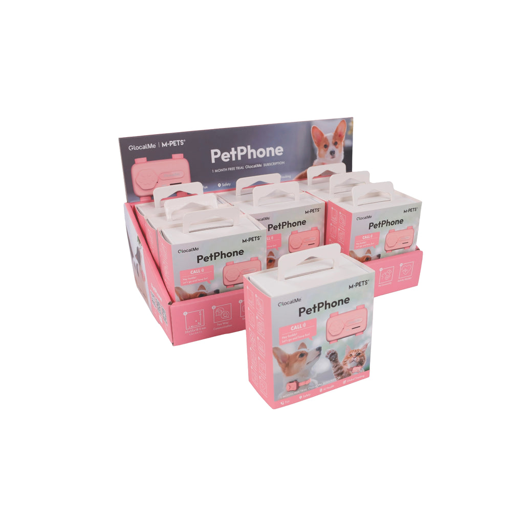 GLocalMe PETPHONE Rose Pink - with display