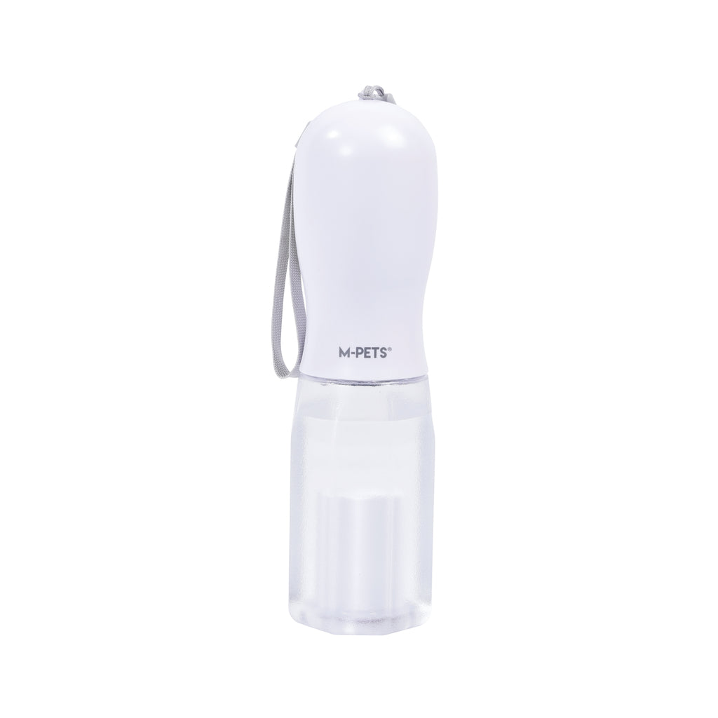 ON THE ROAD Dog water bottle 600 ml - 3 in 1 - White Chalk