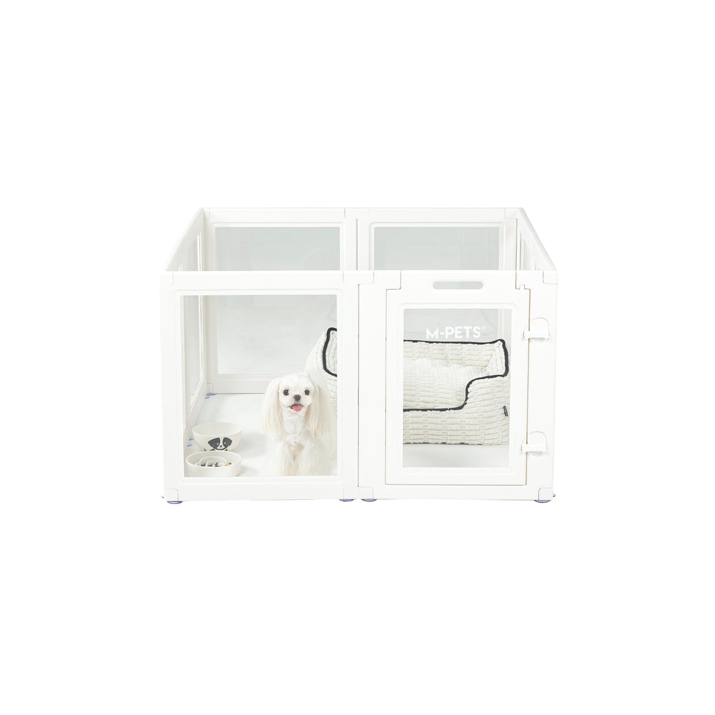 BLANCHE Puppy pen 8 panels S white