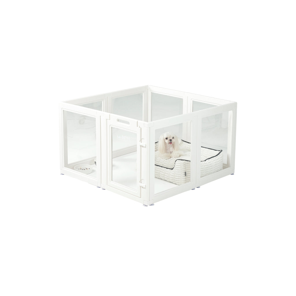 BLANCHE Puppy pen 8 panels S white