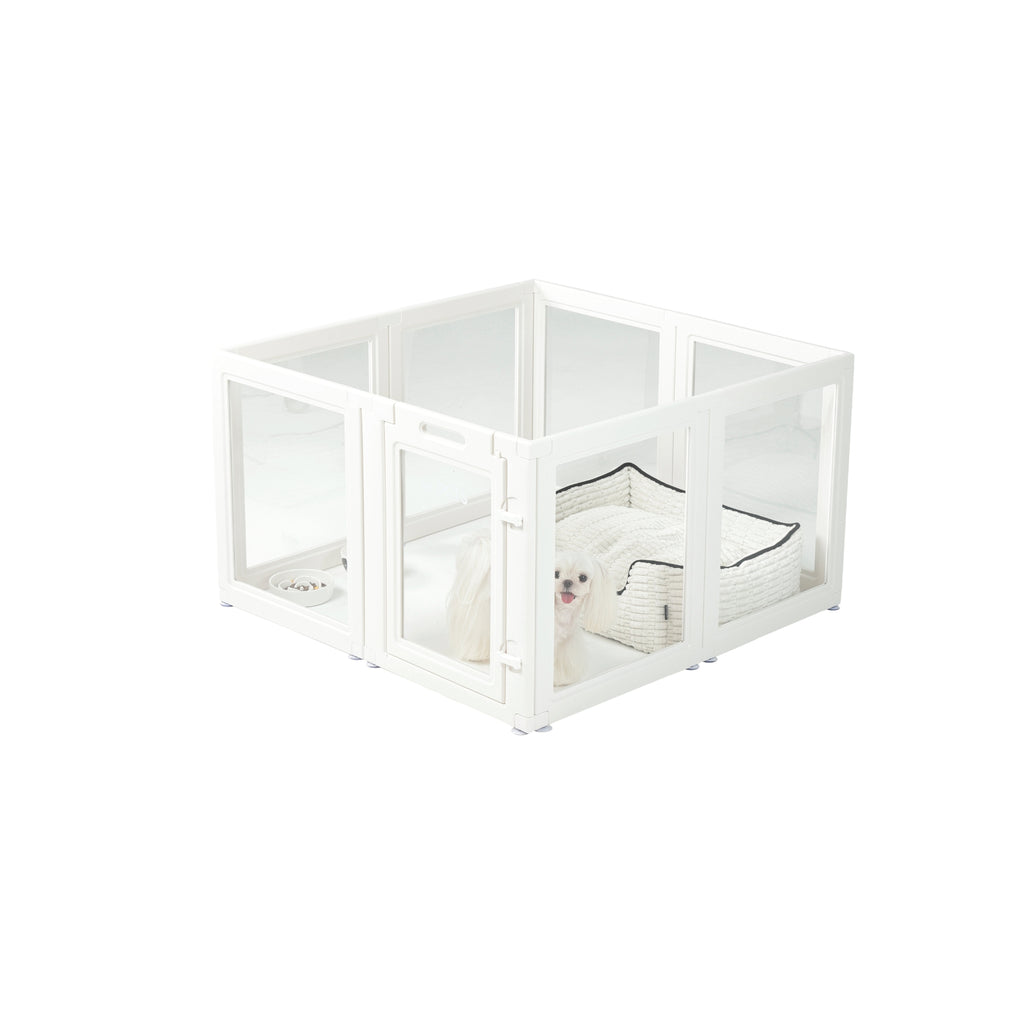 BLANCHE Puppy pen 8 panels S white