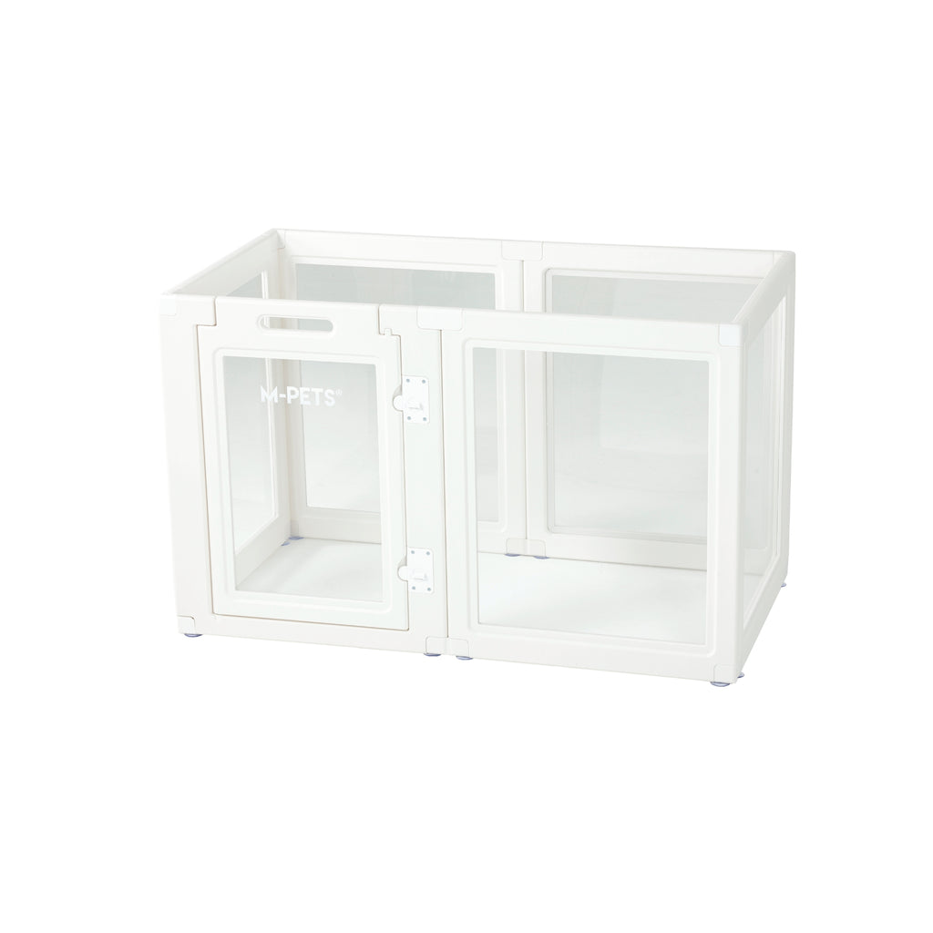 BLANCHE Puppy pen 6 panels L white