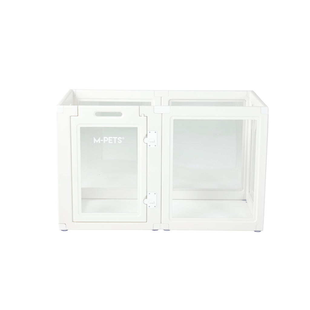 BLANCHE Puppy pen 6 panels L white