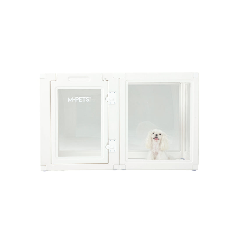 BLANCHE Puppy pen 6 panels L white