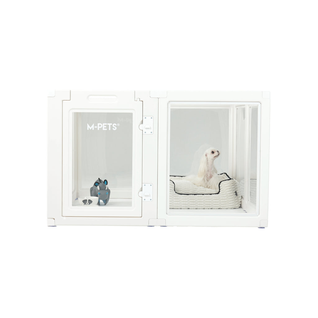 BLANCHE Puppy pen 8 panels L white