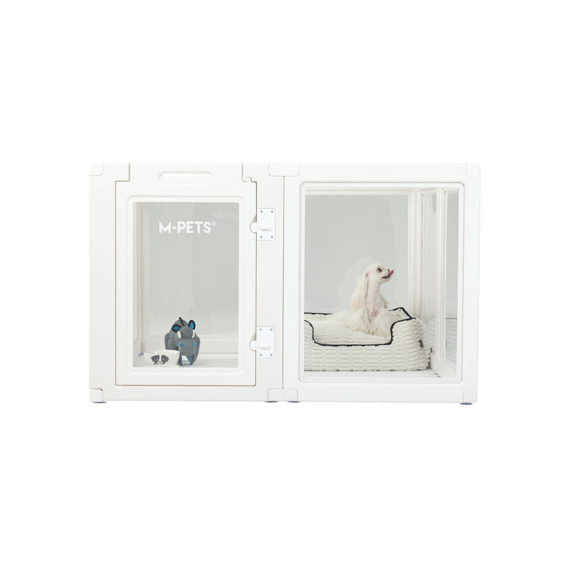 BLANCHE Puppy pen 8 panels L white