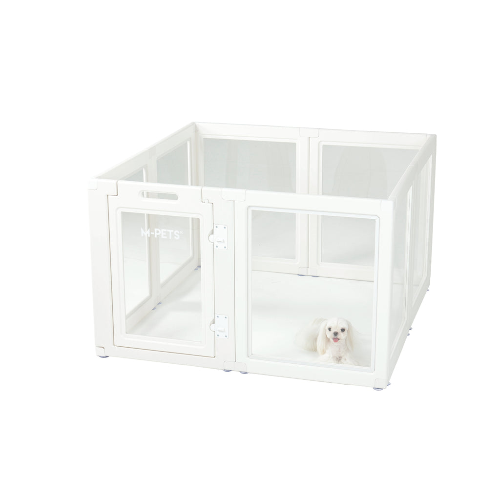 BLANCHE Puppy pen 8 panels L white