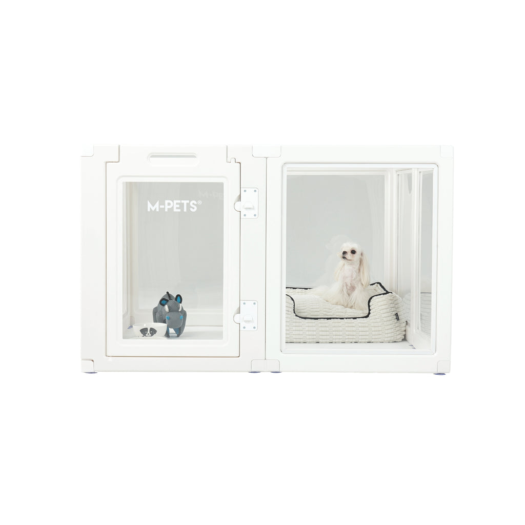 BLANCHE Puppy pen 8 panels L white