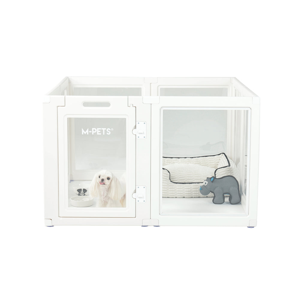 BLANCHE Puppy pen 8 panels L white