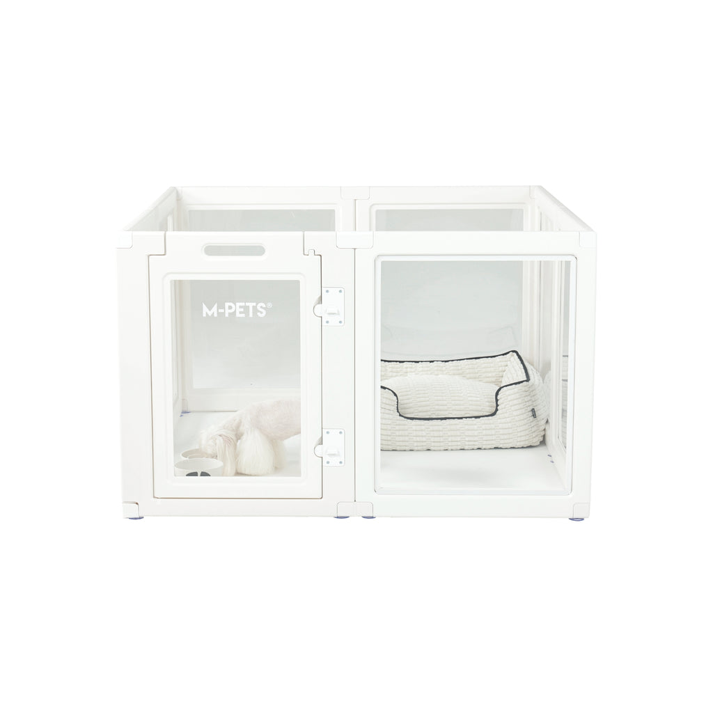 BLANCHE Puppy pen 8 panels L white