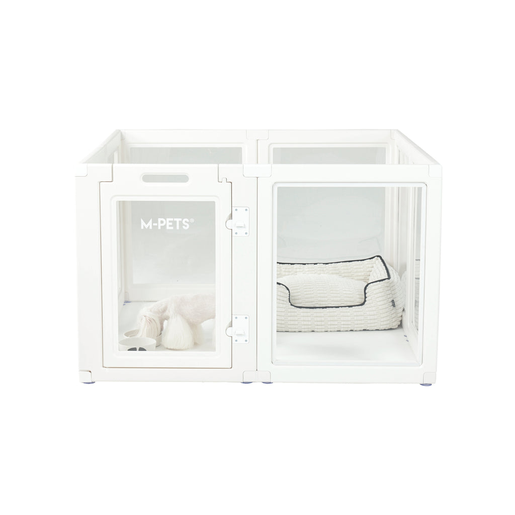 BLANCHE Puppy pen 8 panels L white