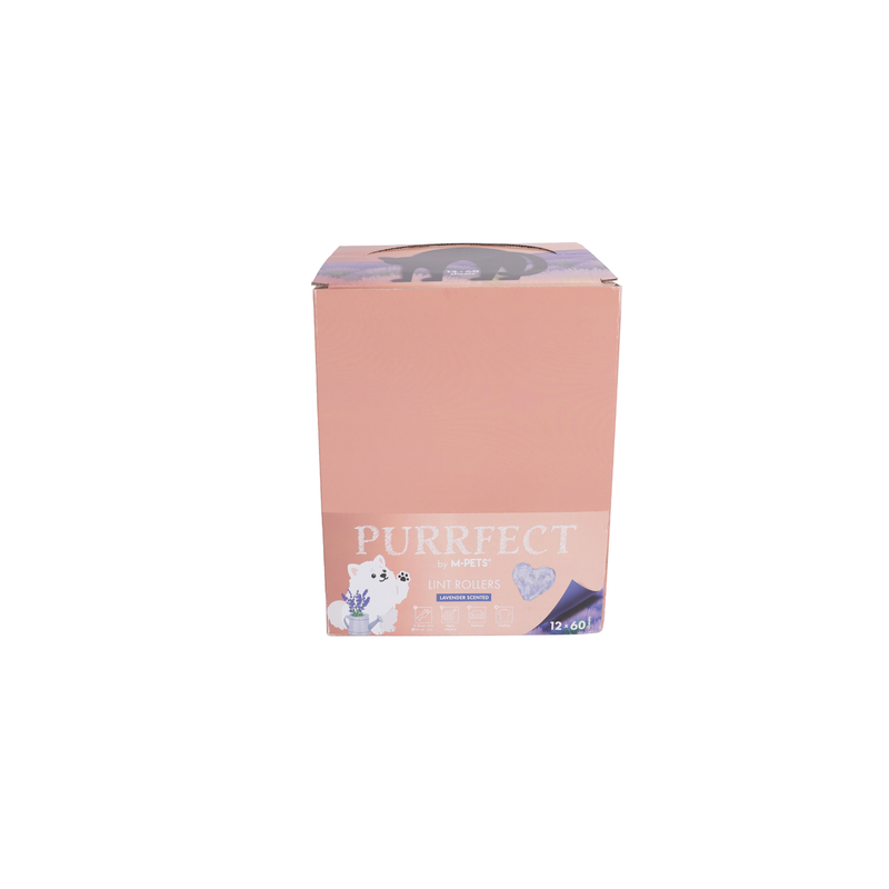 PURRFECT Lint roller Lavender scent 60 sheets x 12 pcs display