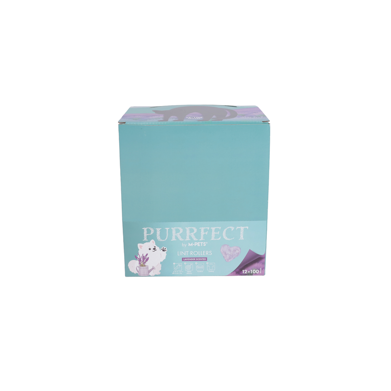 PURRFECT Lint roller Lavender scent 100 sheets x 12 pcs display