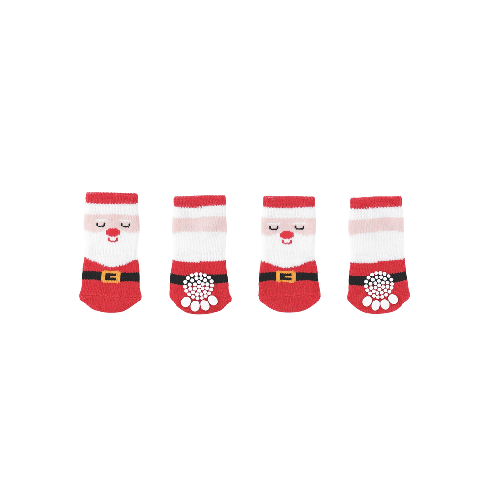 CHRISTMAS Pet Socks SANTA SOCKS 4pcs
