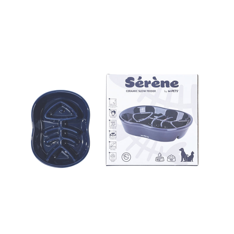 Sérene Ceramic bowls Fish Blue wave - 240 ml