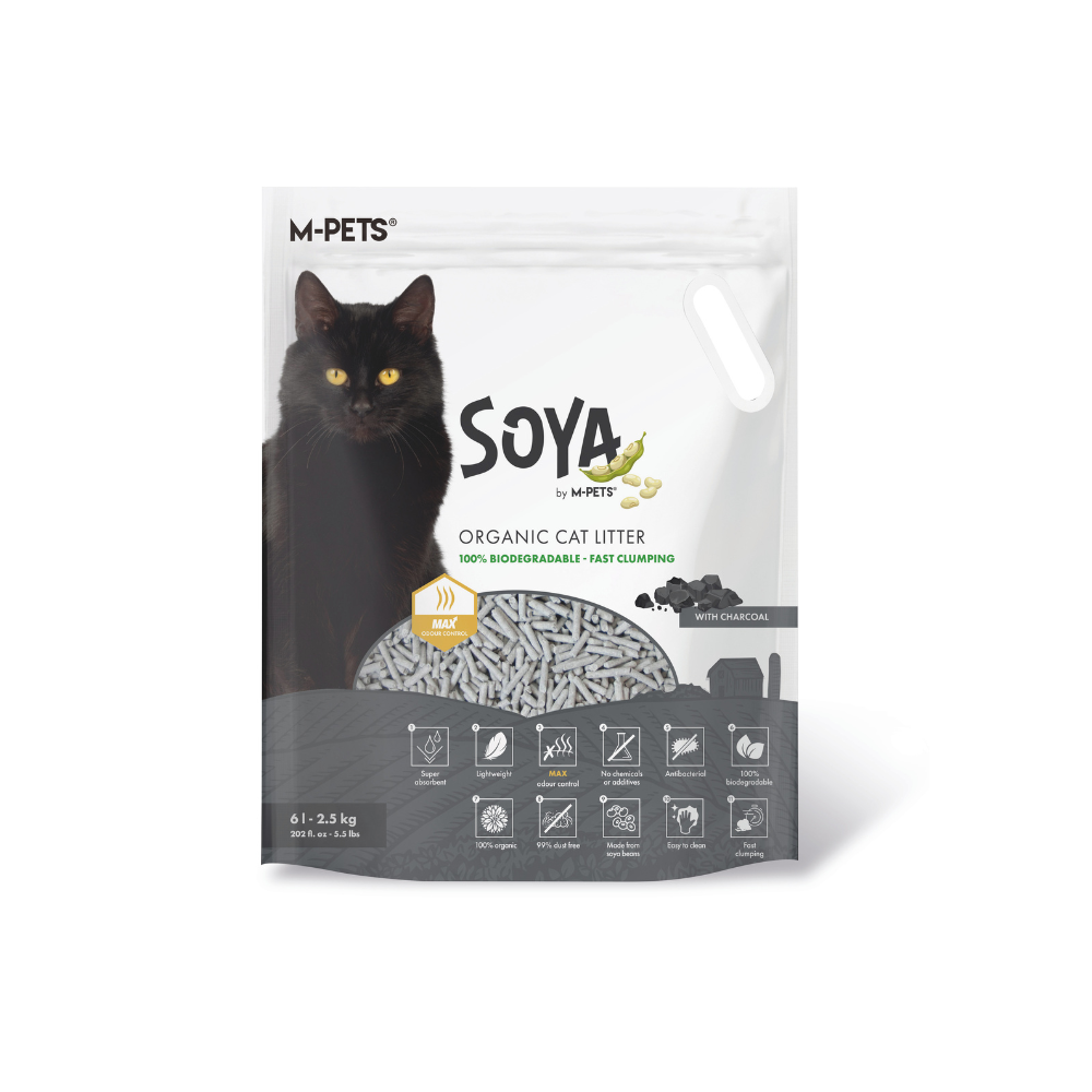 SOYA Cat Litter CHARCOAL - Plastic bag – M-PETS