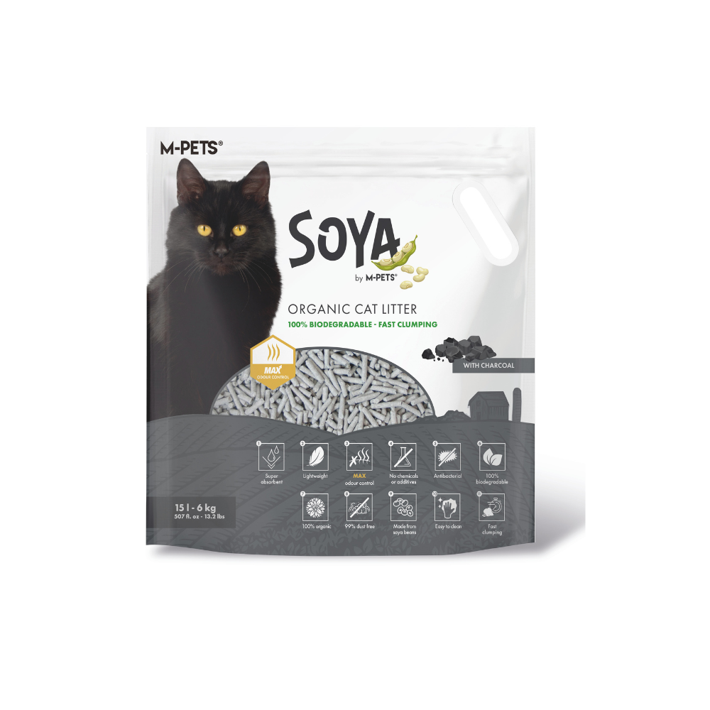 SOYA Cat Litter CHARCOAL - Plastic bag