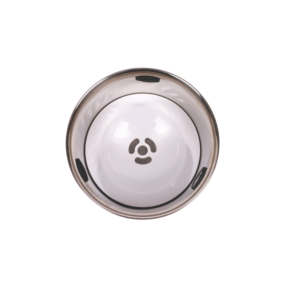 Splash Control Dog Bowl 3.7L - Charcoal Black