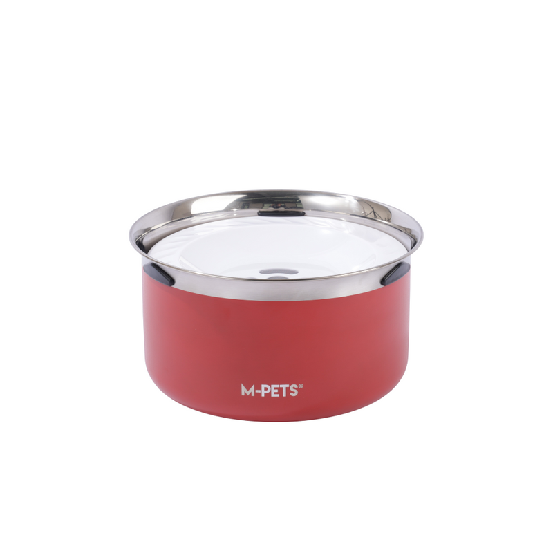 Splash Control Dog Bowl 3.7L - Crimson Red