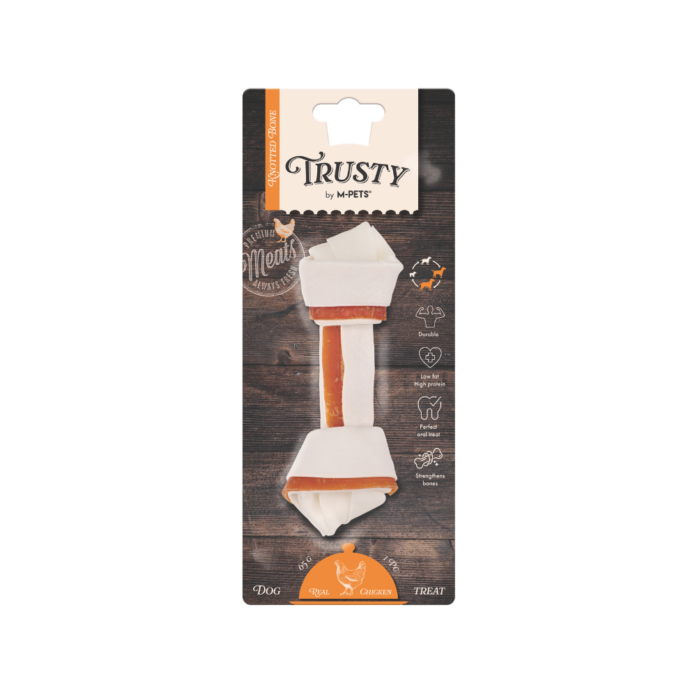 TRUSTY Knotted bone Chicken Flavor 15.3 cm