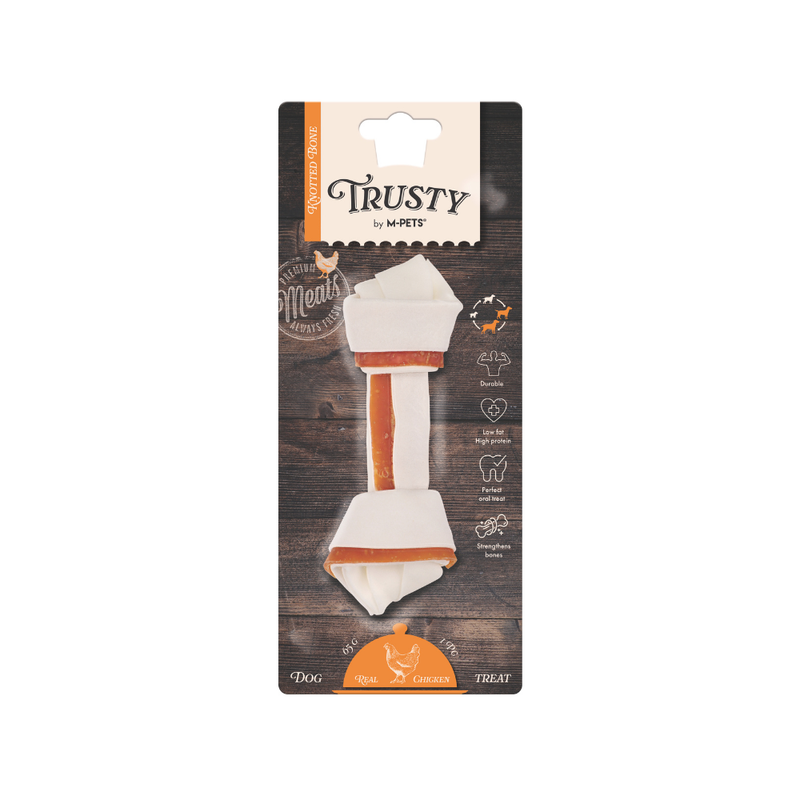 TRUSTY Knotted bone Chicken Flavor 15.3 cm