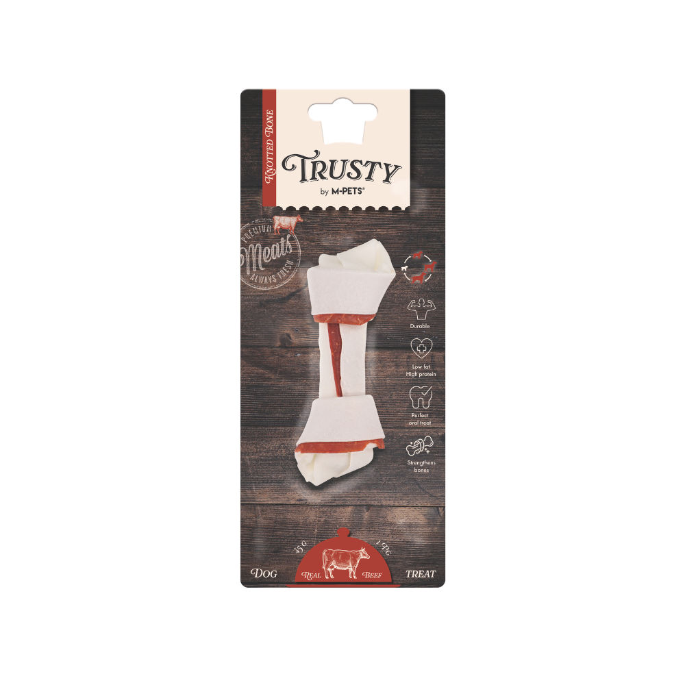 TRUSTY Knotted bone Beef Flavor 12.7 cm