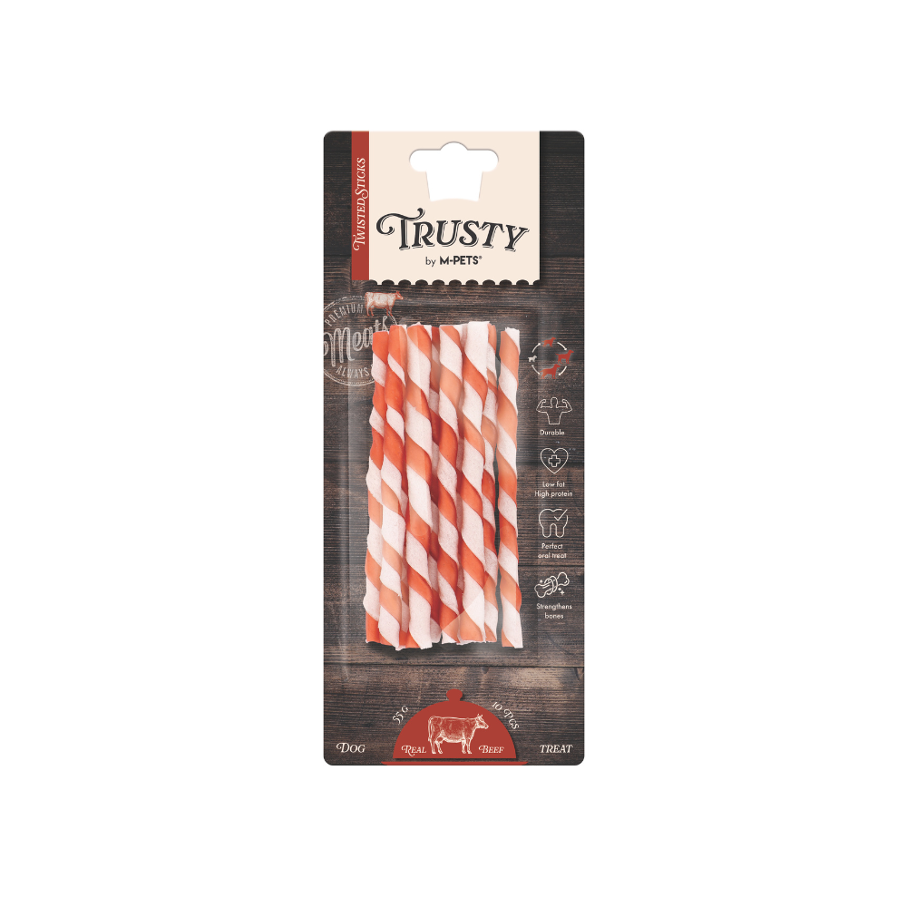 TRUSTY Twisted sticks Beef Flavor 12.7 cm