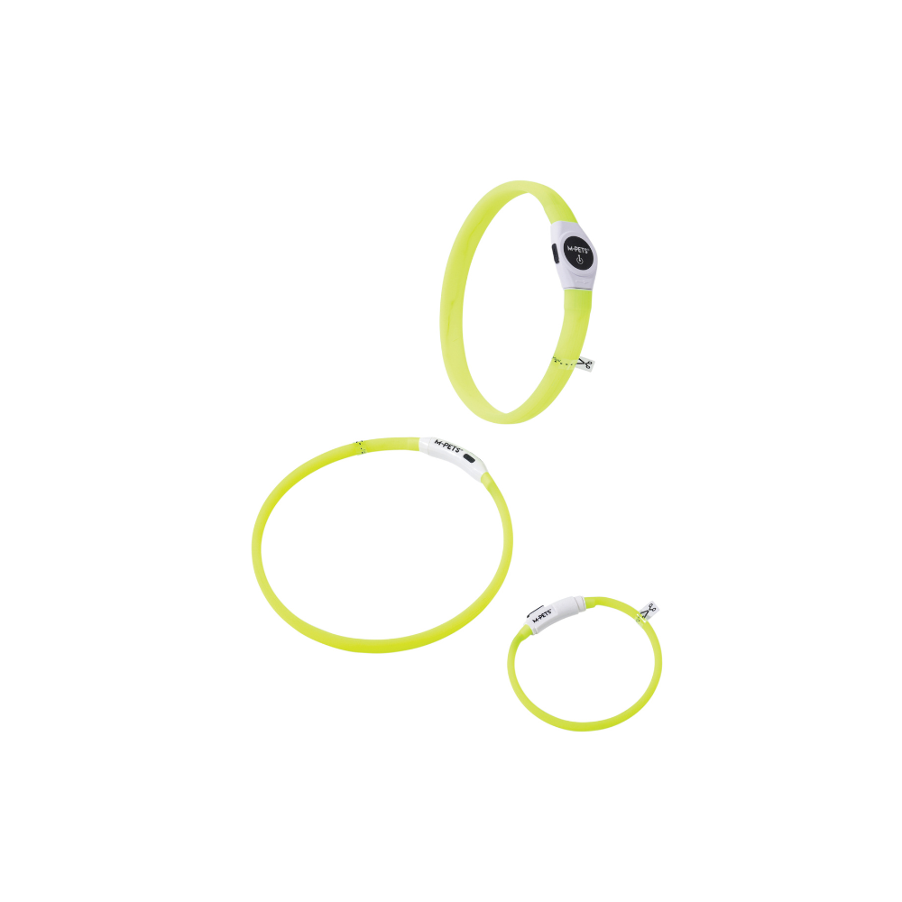 FLASH LED rechargeable collar Green