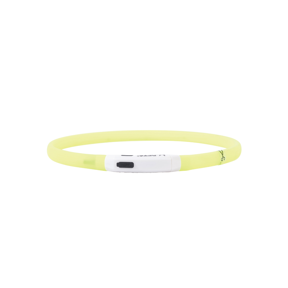 FLASH LED rechargeable collar Green
