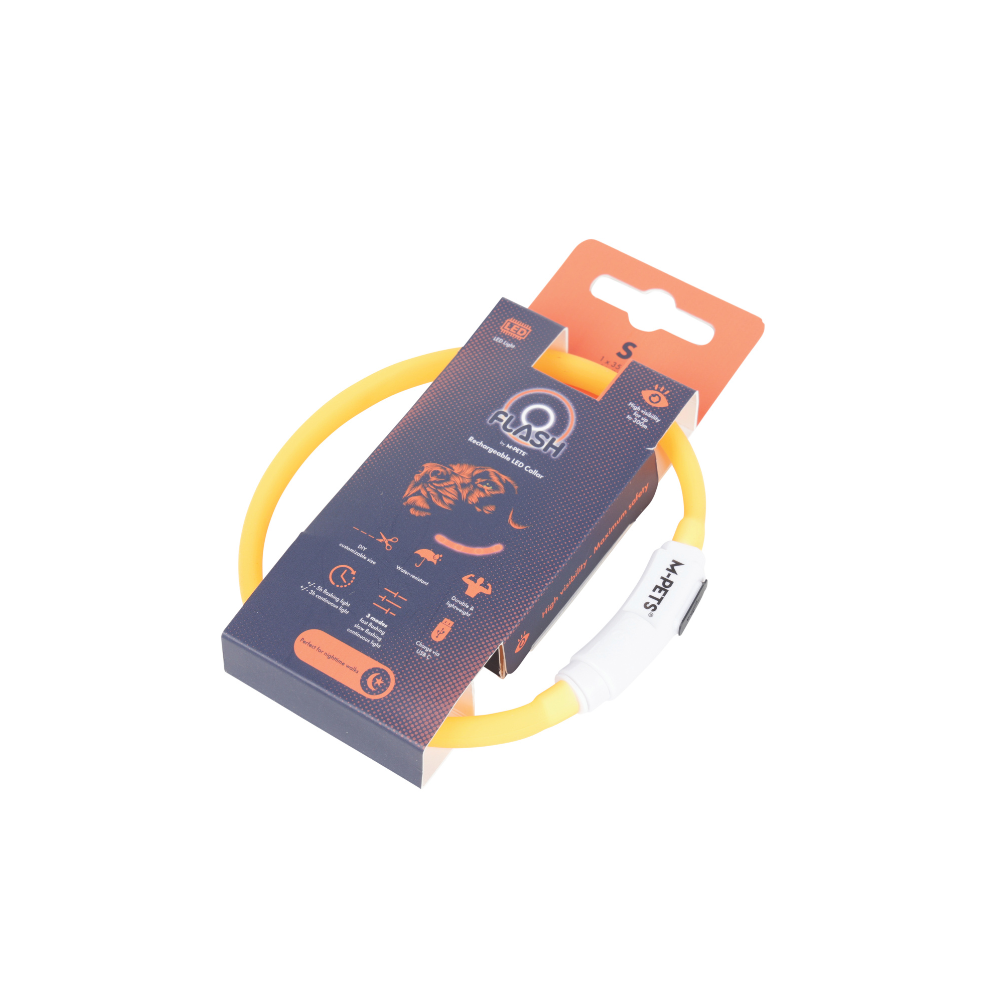 FLASH LED rechargeable collar Orange